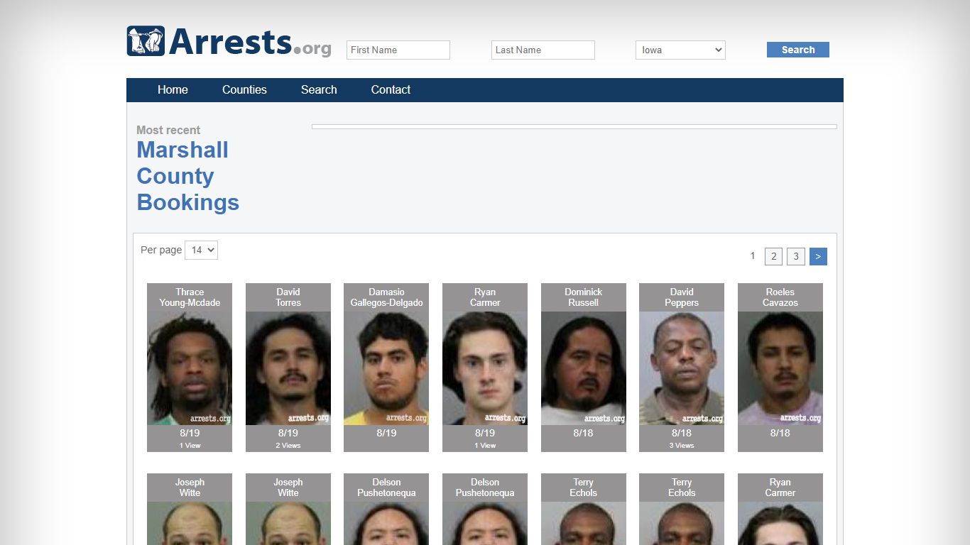 Marshall County Arrests and Inmate Search